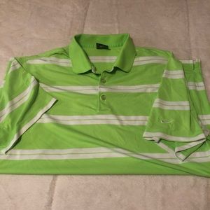 Nike golf polo lime green XL